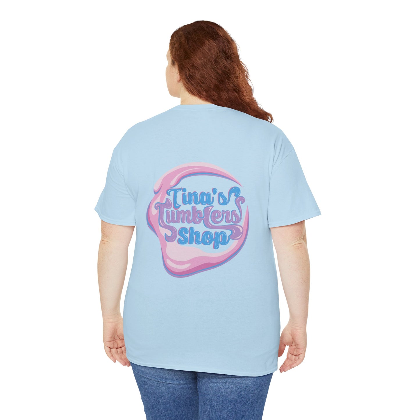 Tina's Tumblers Shop Logo ~ Whimsical Unisex Cotton Tee