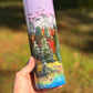 30oz Handpainted tumbler WAFFLE TICKET