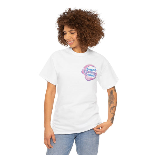 Tina's Tumblers Shop Logo ~ Whimsical Unisex Cotton Tee