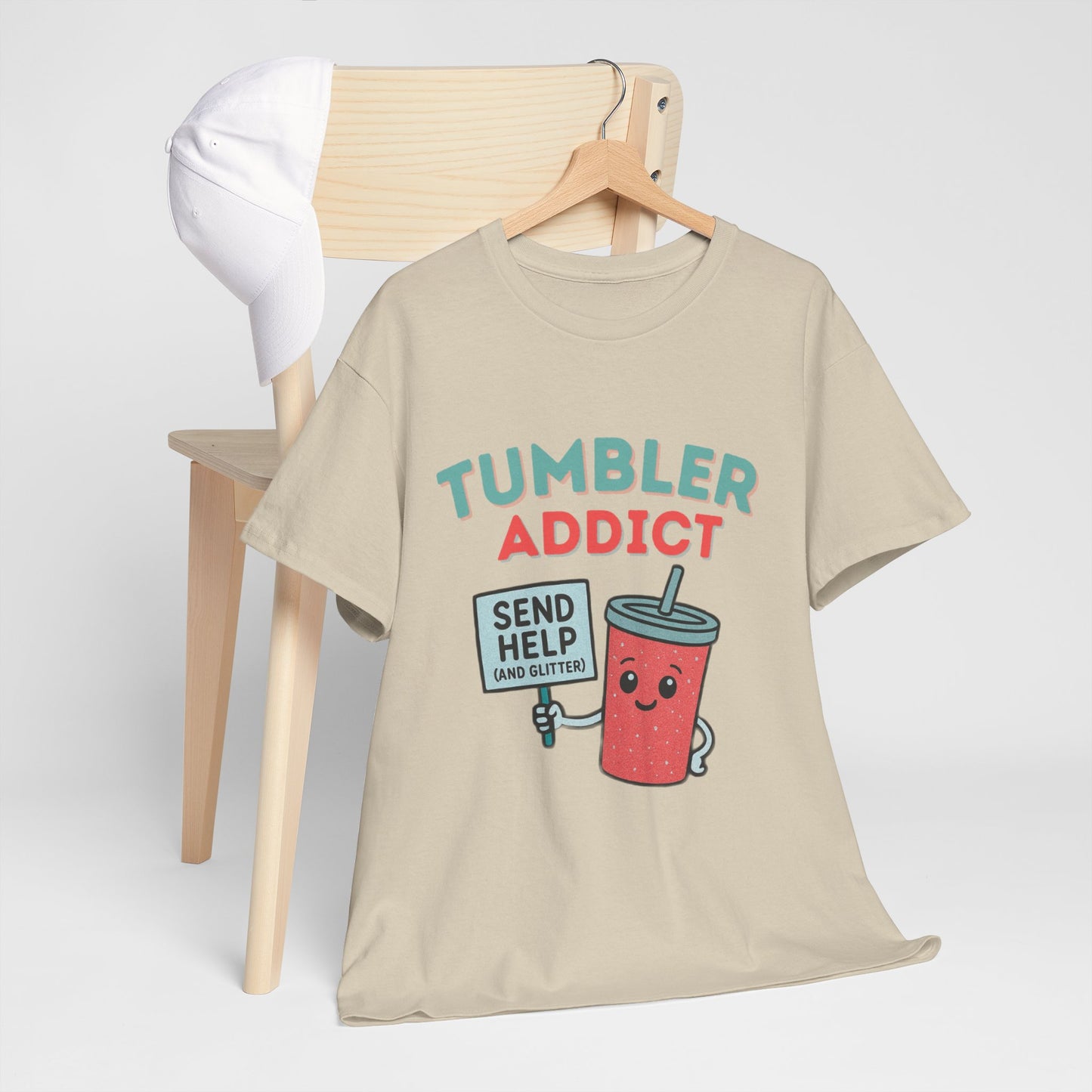 Tumbler Addict Tee, Unisex Cotton Tee