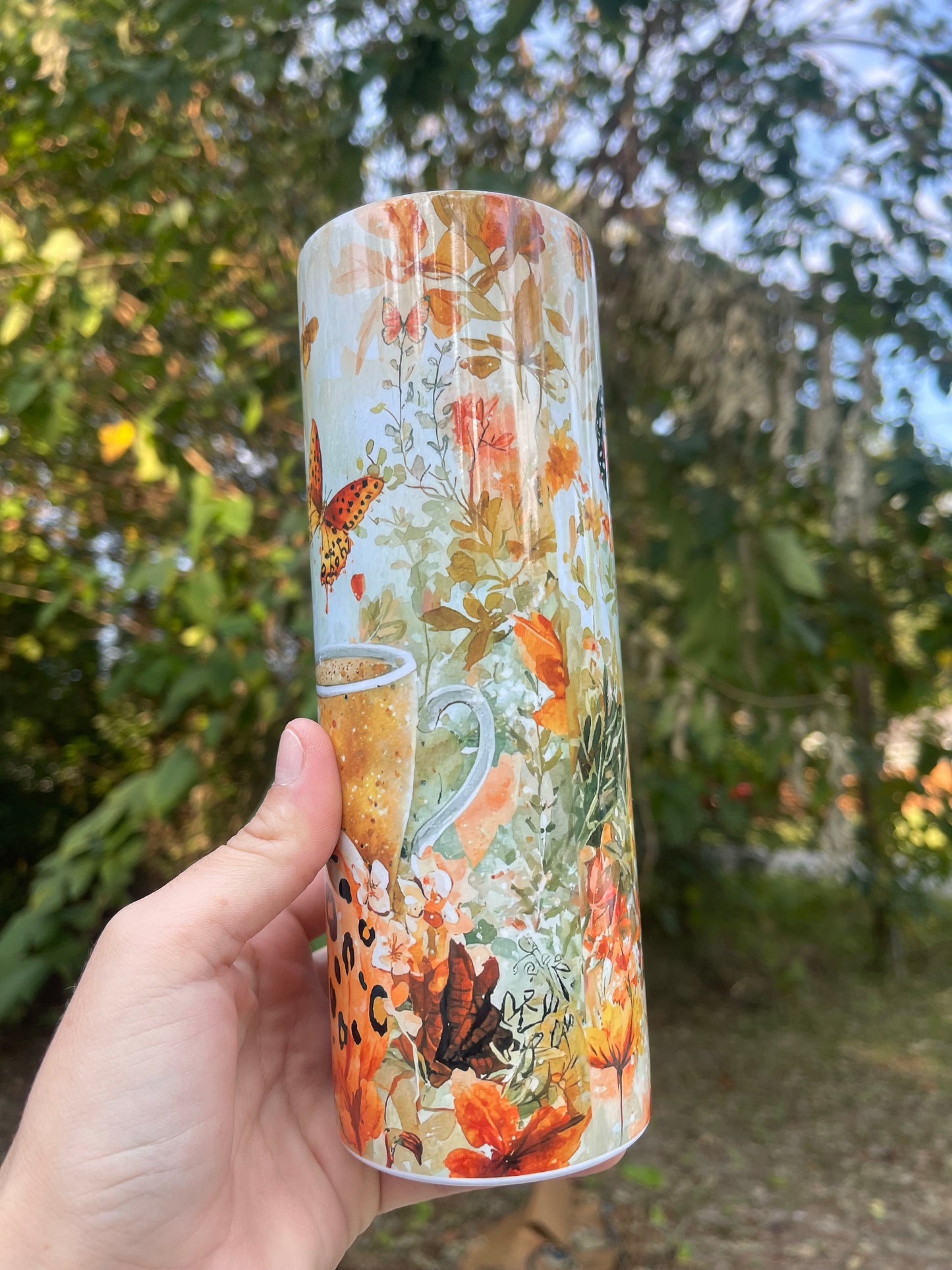 Pumpkin Spice Season with butterfly 20oz tumbler