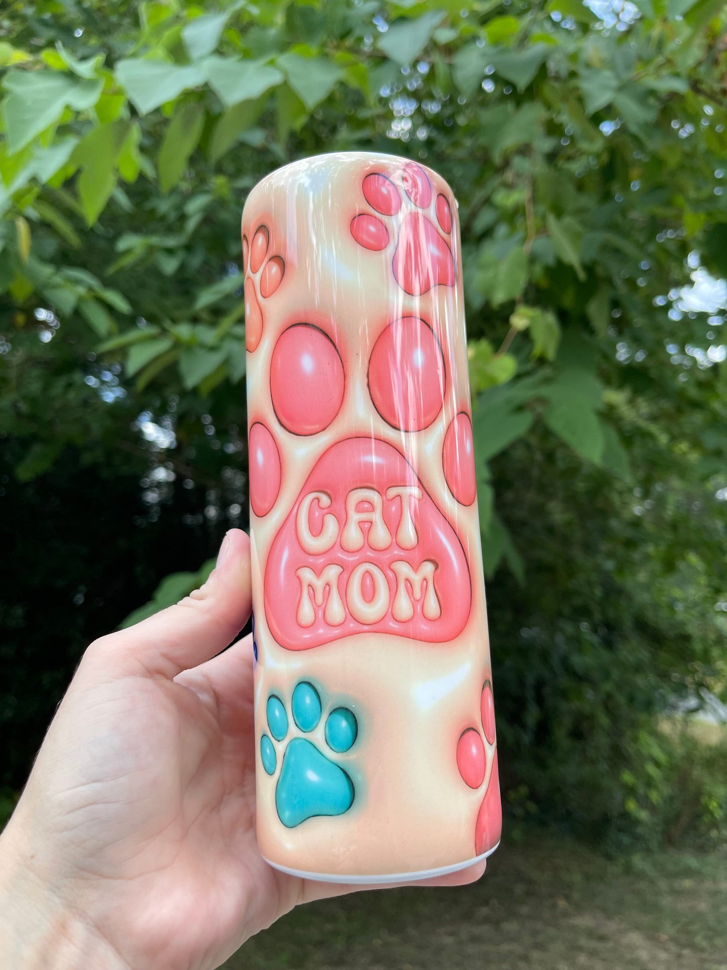 20oz Cat Mom Tumbler