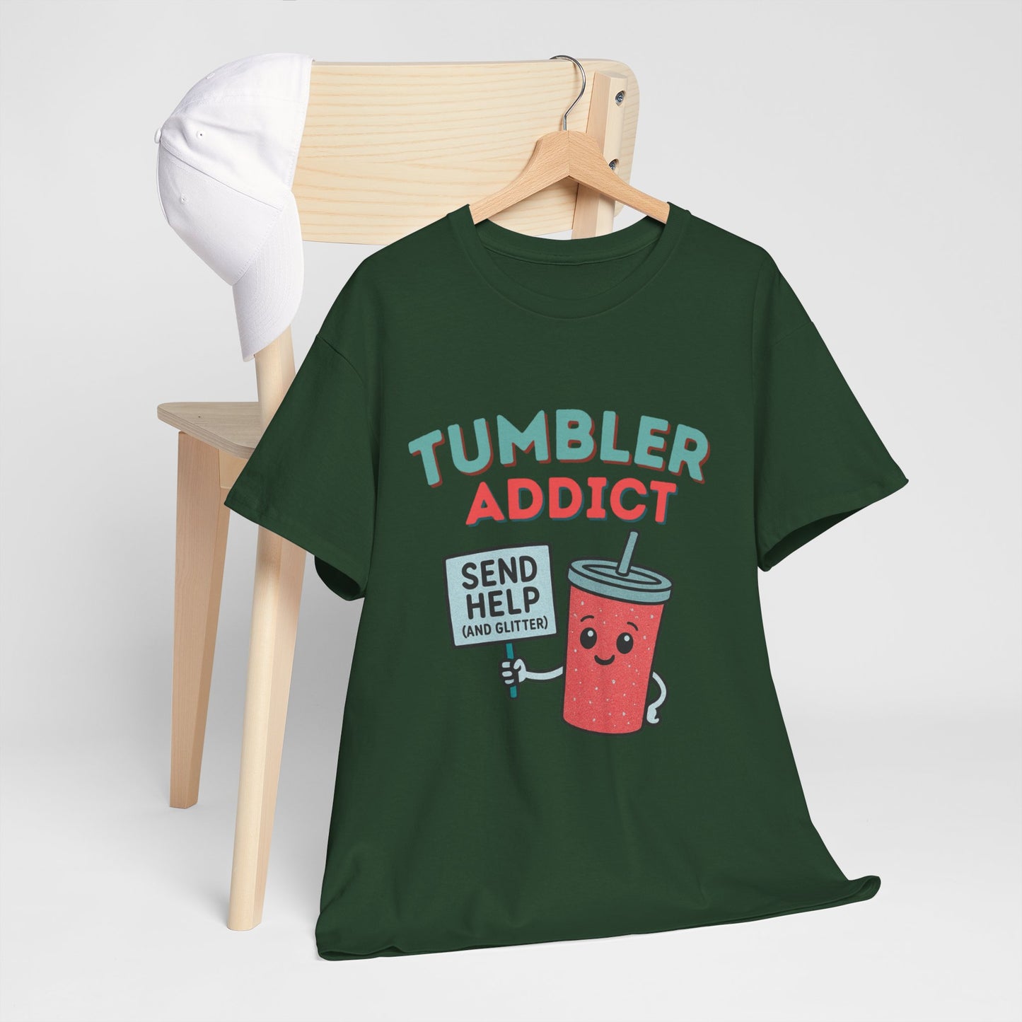 Tumbler Addict Tee, Unisex Cotton Tee
