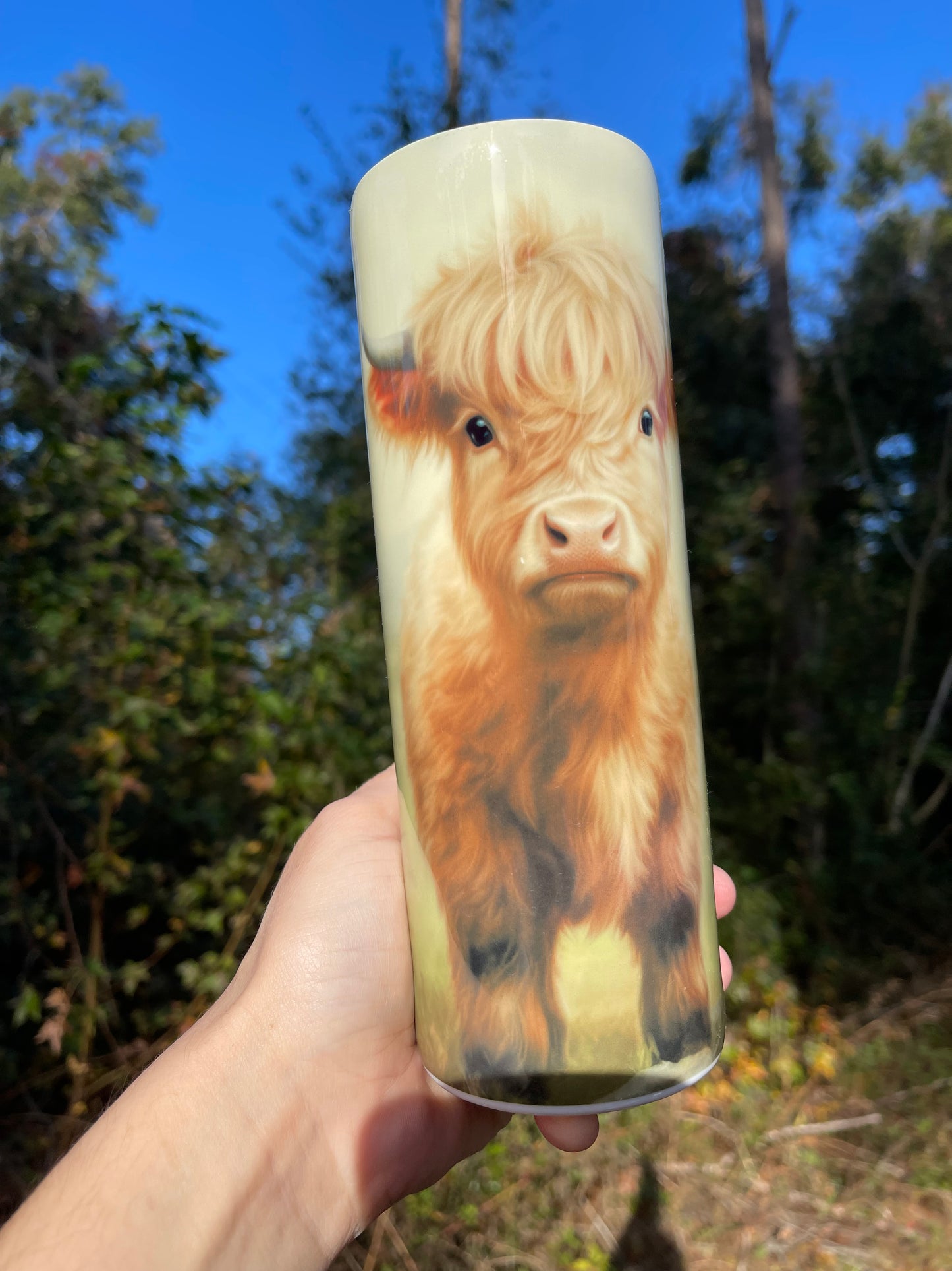 20oz Highland Cow Full body tumbler