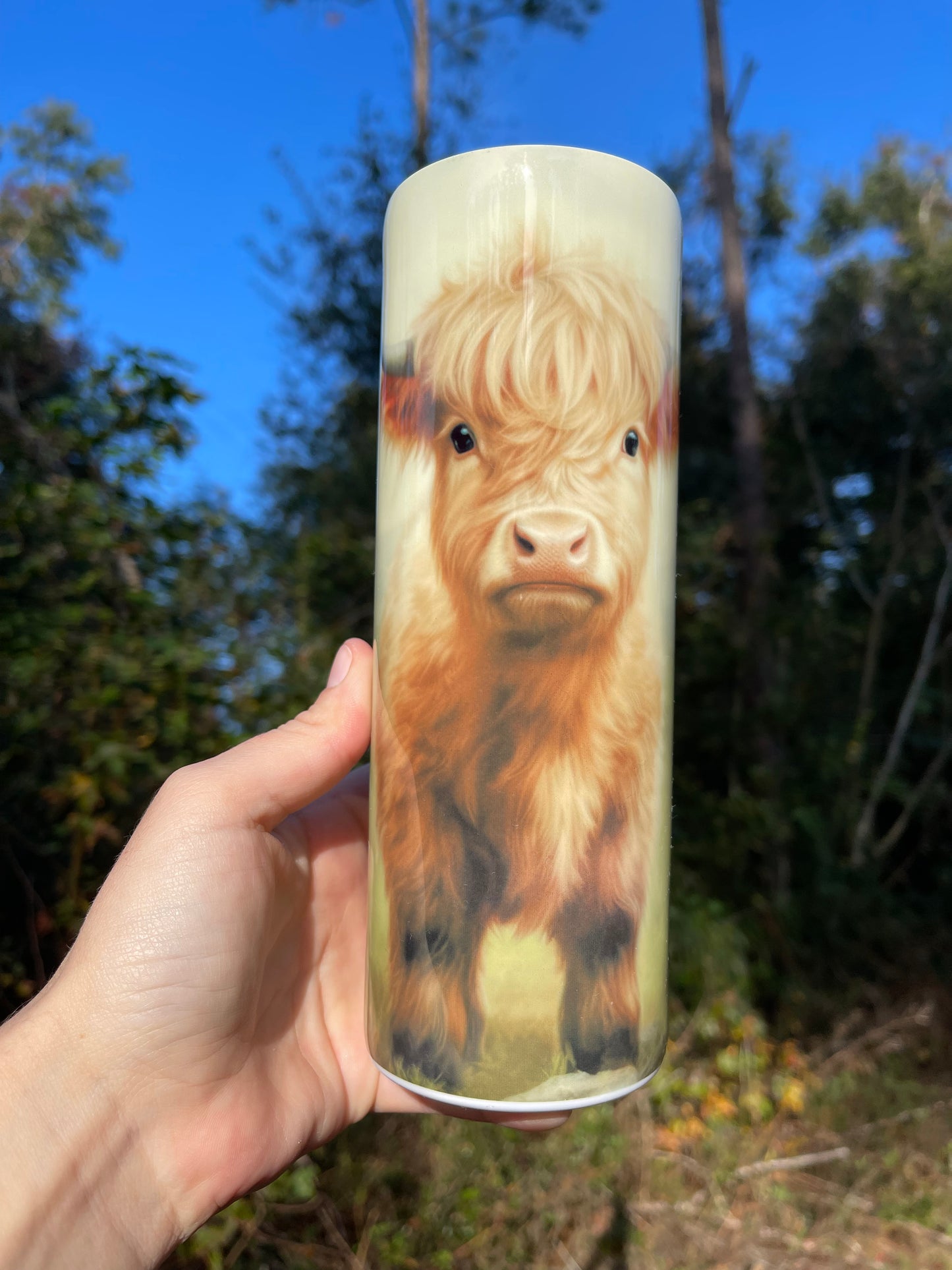 20oz Highland Cow Full body tumbler