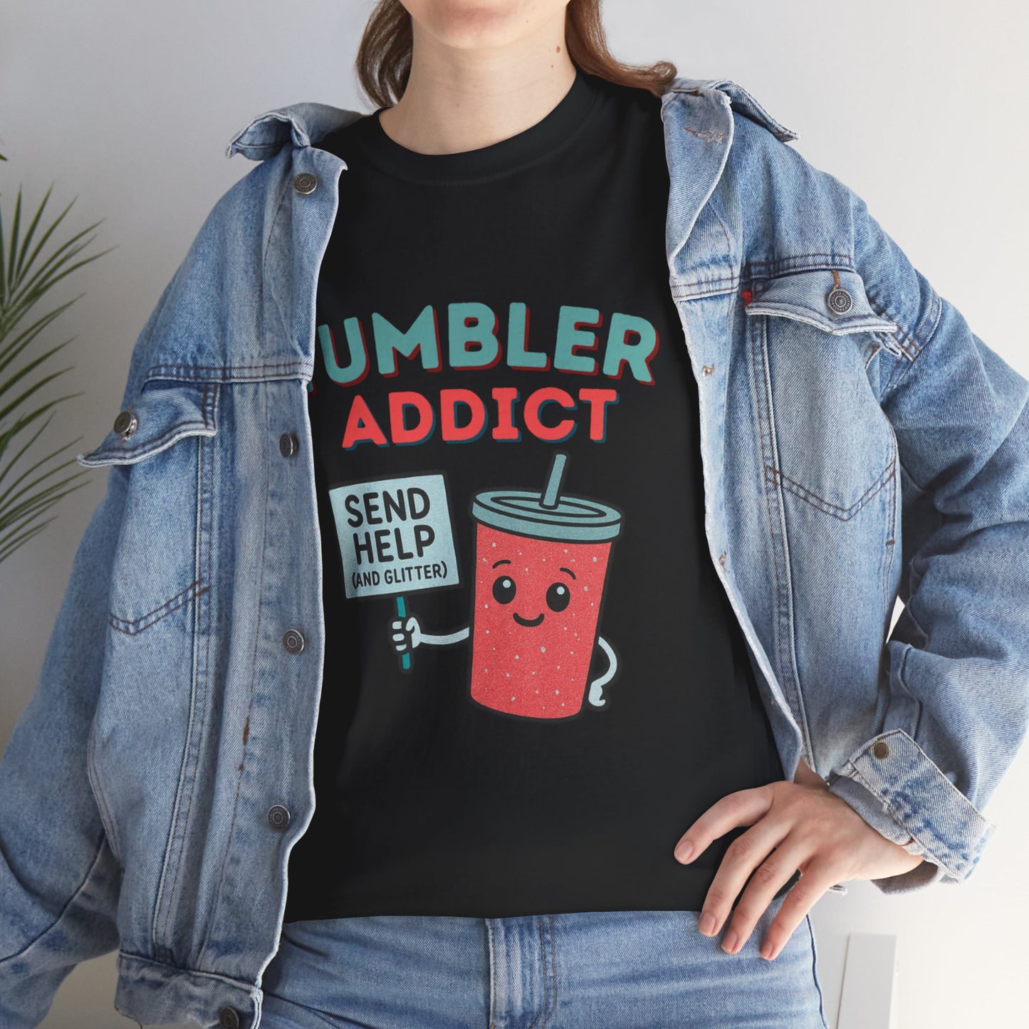 Tumbler Addict Tee, Unisex Cotton Tee