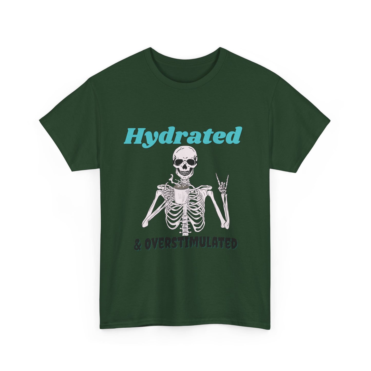 Hydrated & Overstimulated, Unisex Cotton Tee