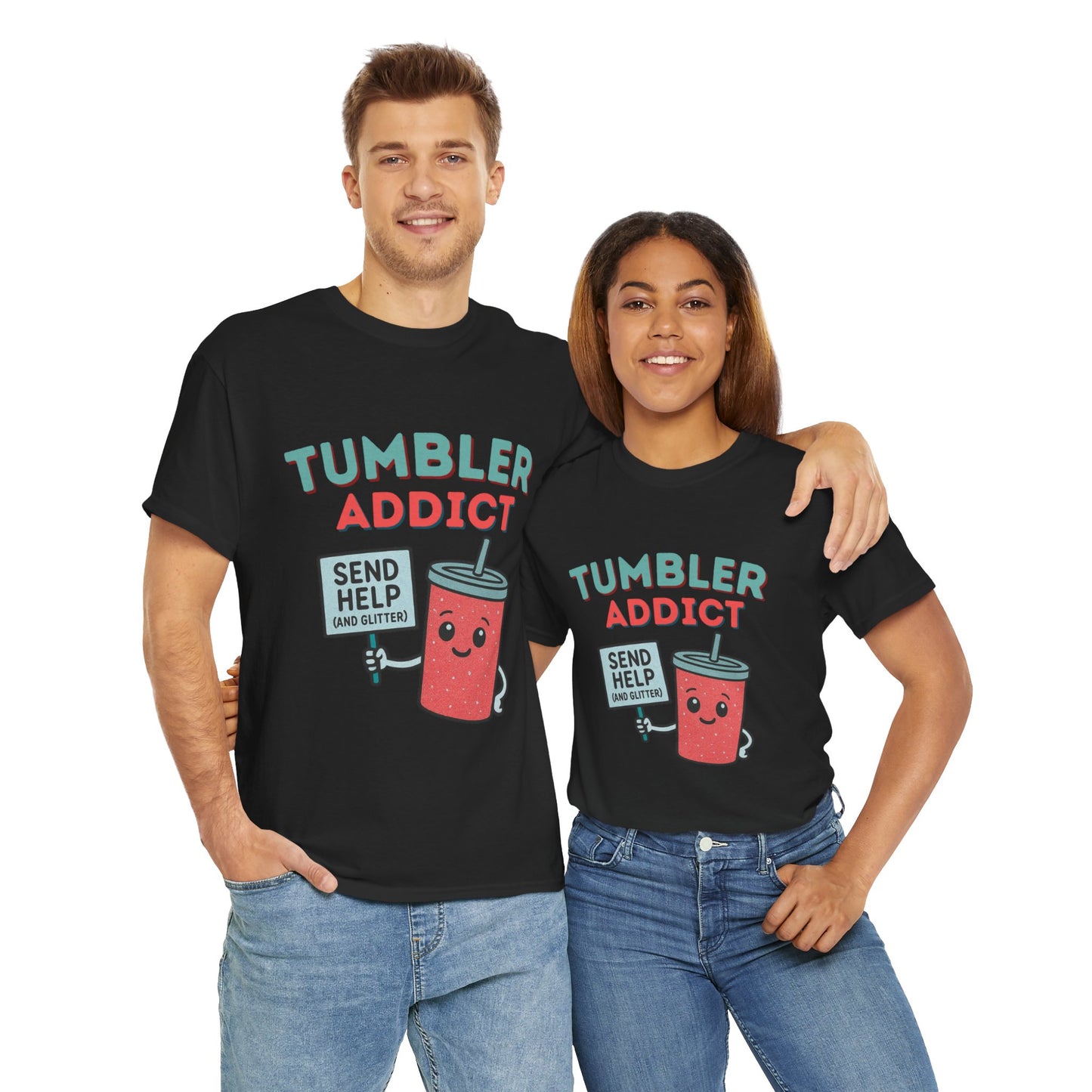 Tumbler Addict Tee, Unisex Cotton Tee