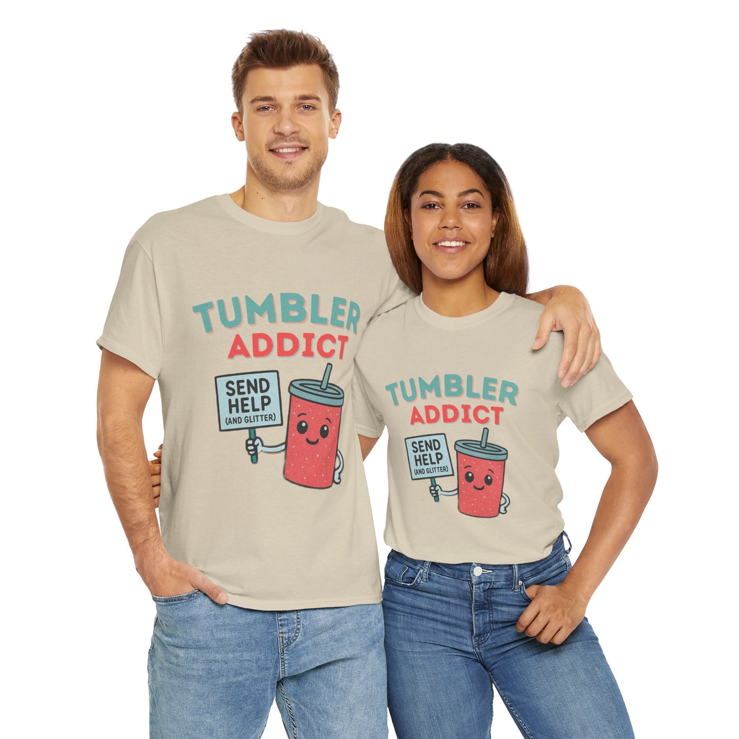 Tumbler Addict Tee, Unisex Cotton Tee