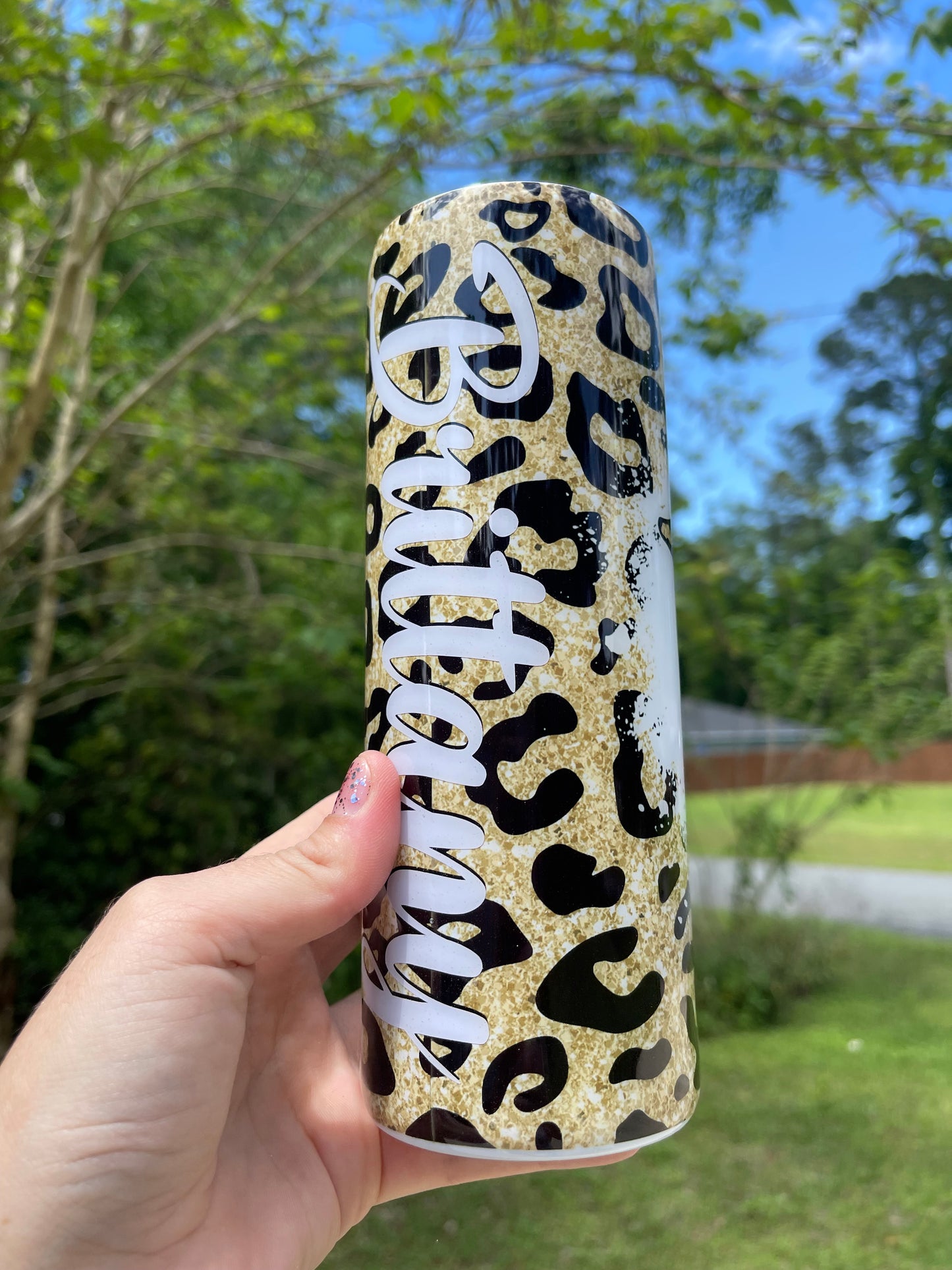 Cheetah Print #MOMLIFE Tumbler