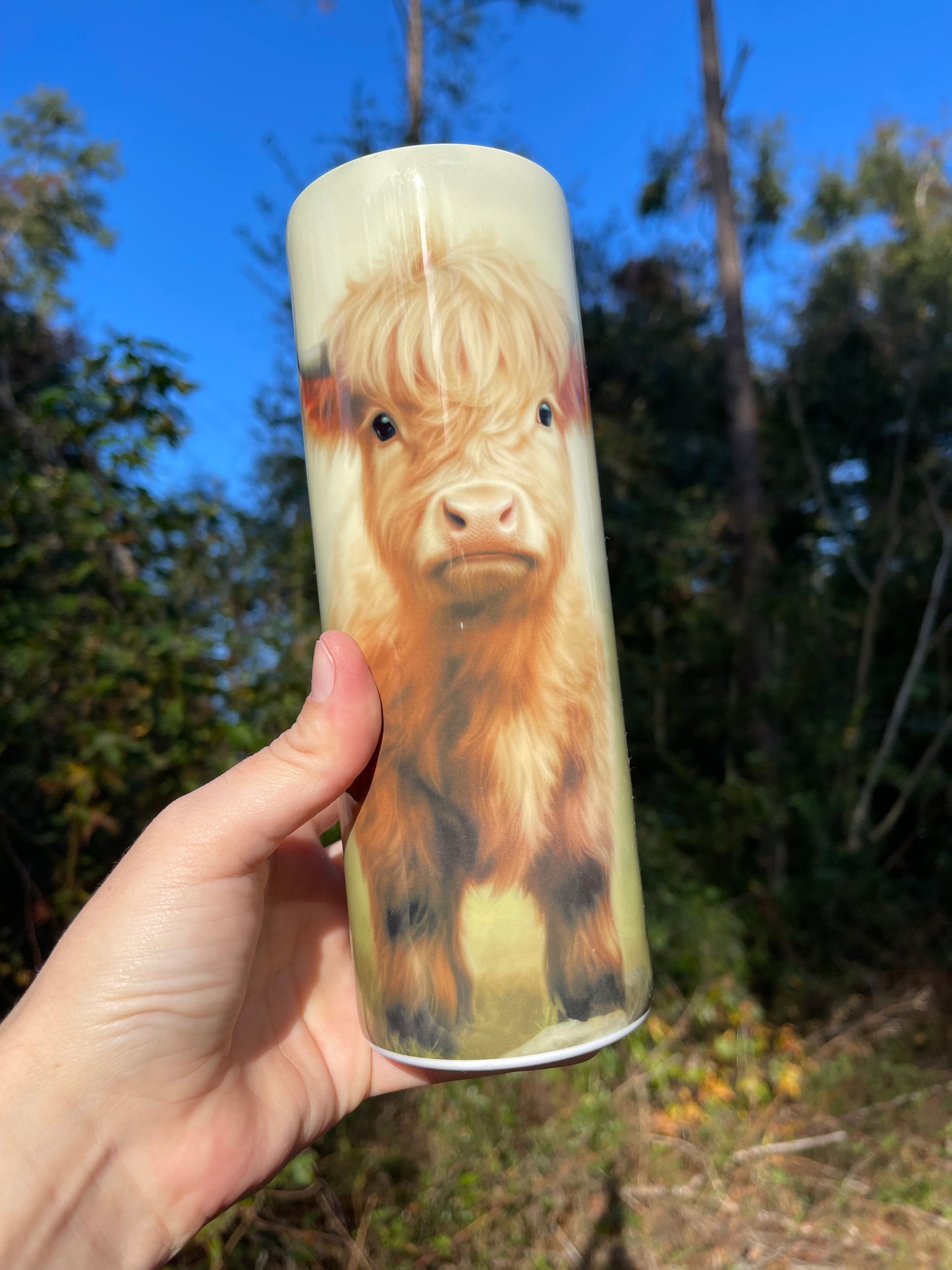 20oz Highland Cow Full body tumbler