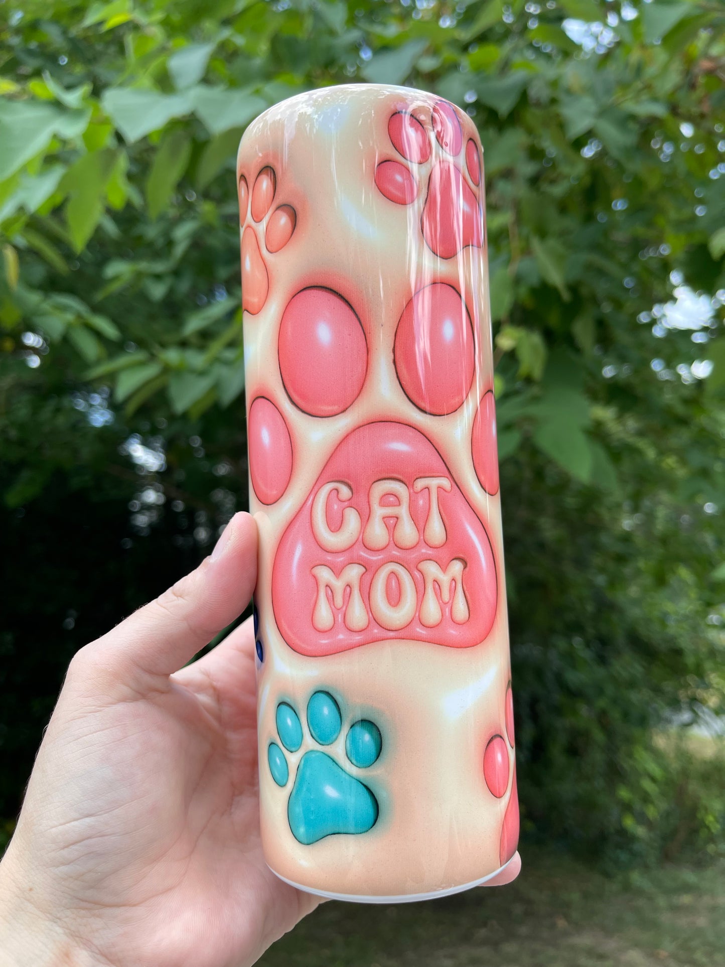 20oz Cat Mom Tumbler