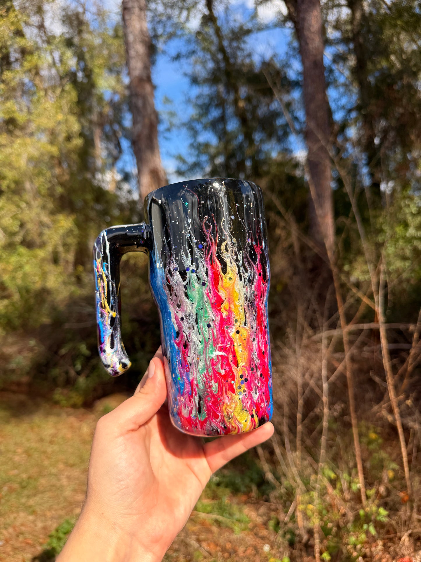 20oz Rainbow Drip