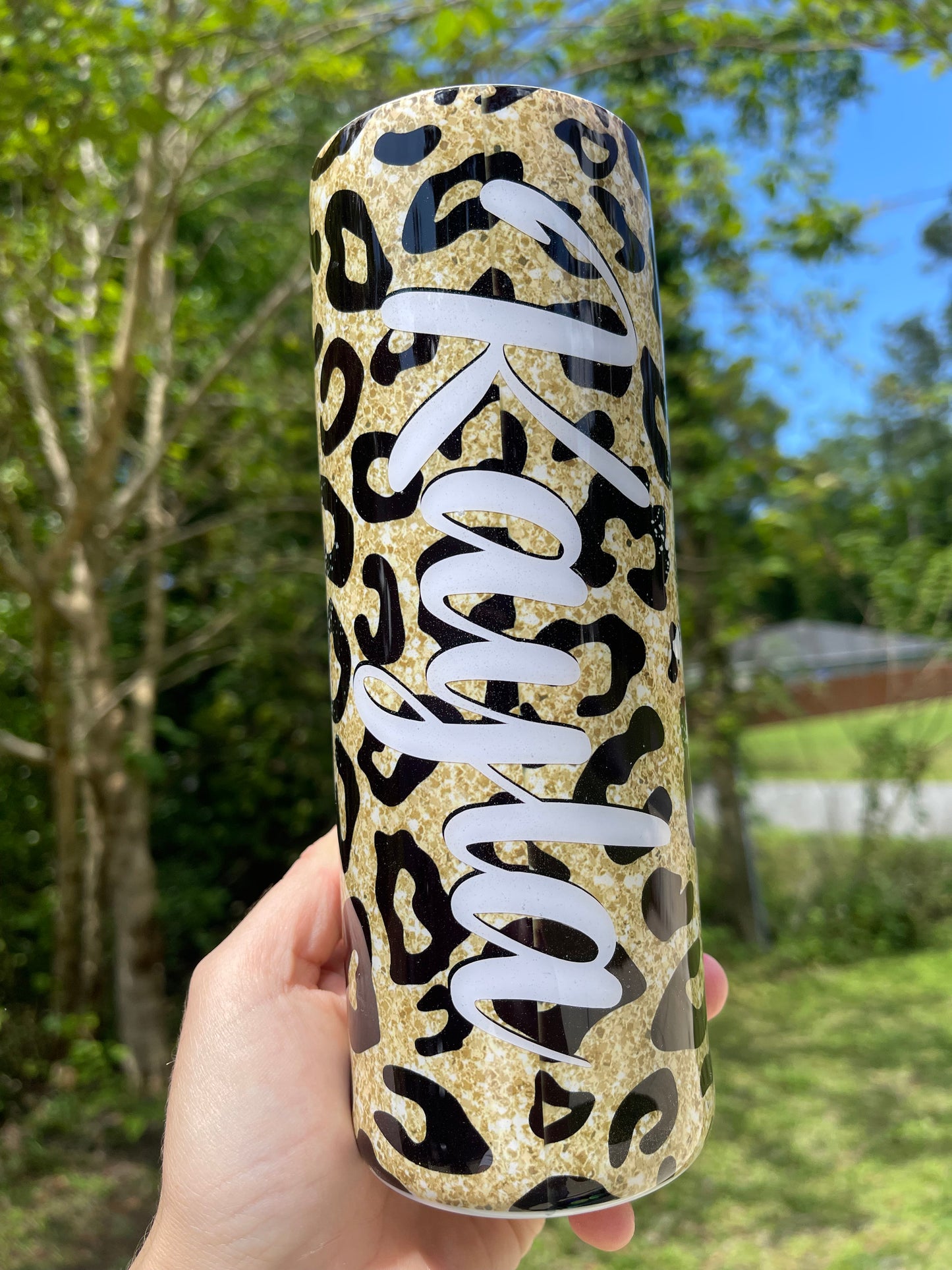 Cheetah Print #MOMLIFE Tumbler