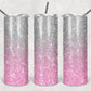 20oz Pink Glitter Look Tumbler