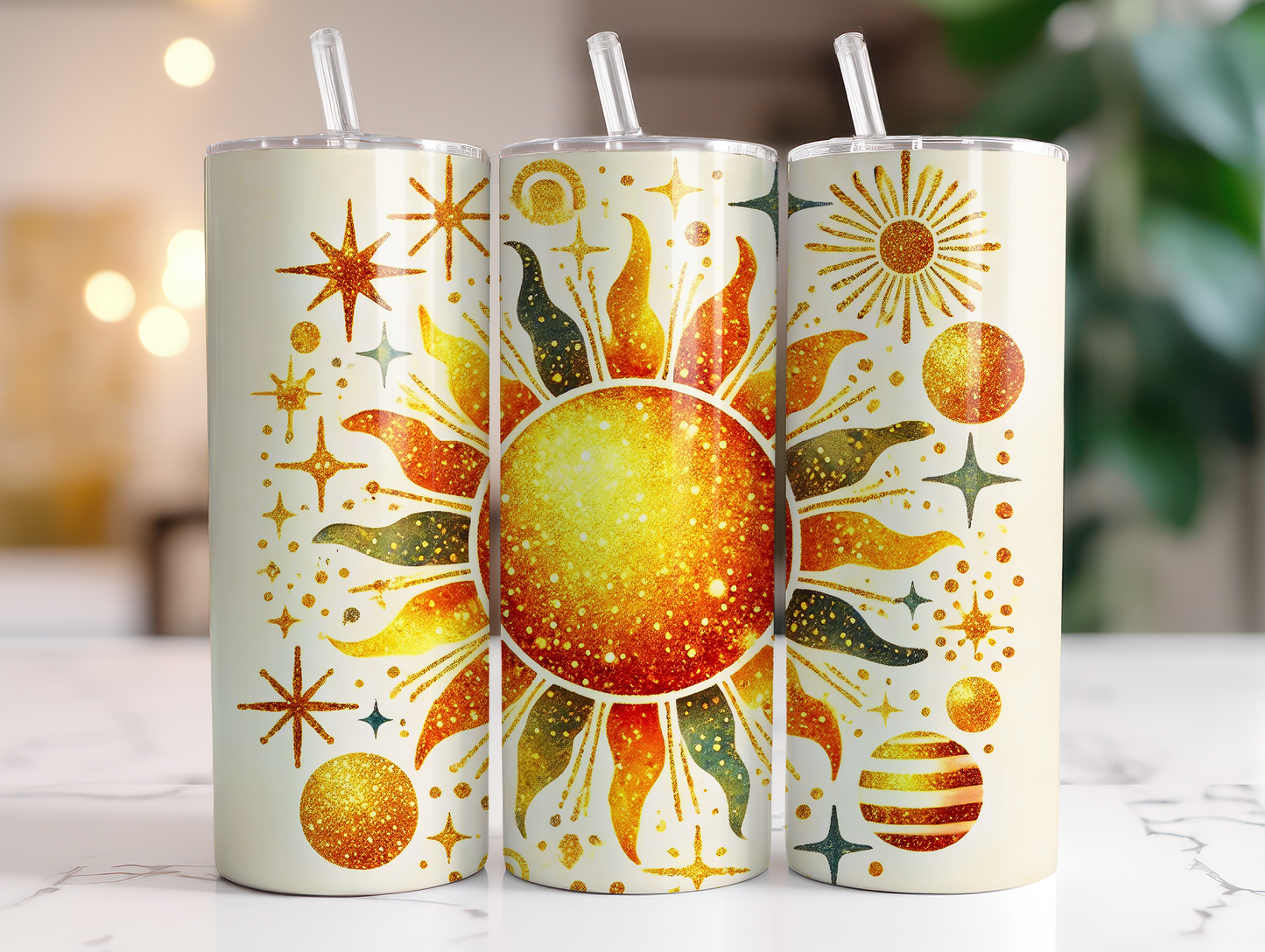 20oz Sun and stars tumbler