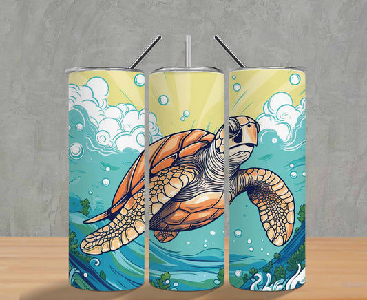 20oz Sea Turtle Tumbler