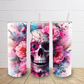 20oz Spider and Pink Skull tumbler