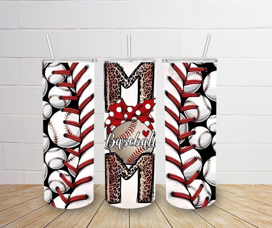 20oz Baseball Mom Tumbler