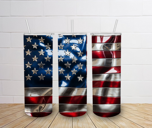 20oz American Flag Tumbler