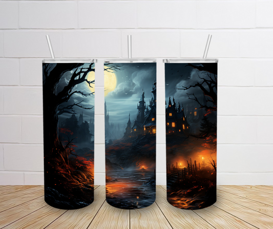 20oz Haunted House Tumbler