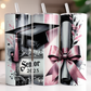 Pink Graduate Coquette tumbler 2025*