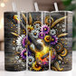 Floral Guitar 20oz tumbler