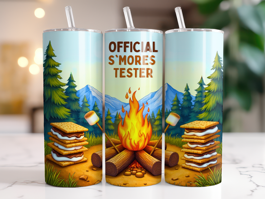 20oz Official Smores Tester Camping tumbler