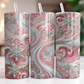 Pink Peppermint Swirl 20oz tumbler