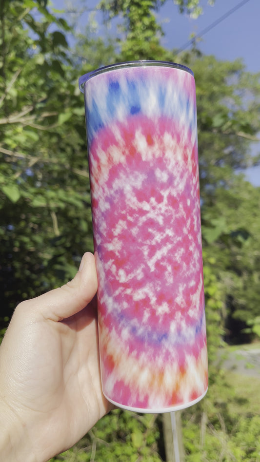 Rainbow Tye Dye Tumbler