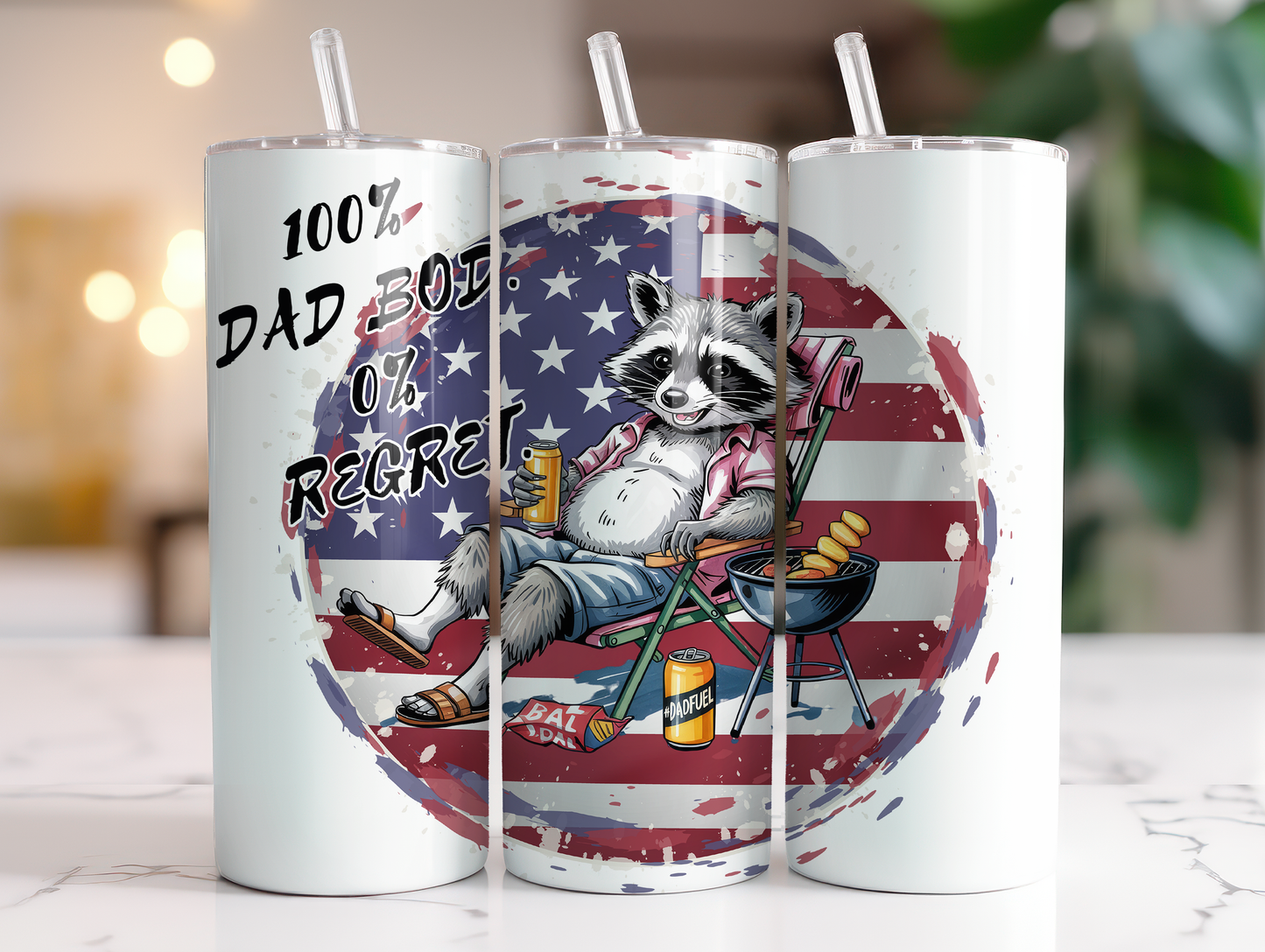 100% Dad Bod 20oz tumbler