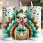 Teal Turkey 20oz tumbler