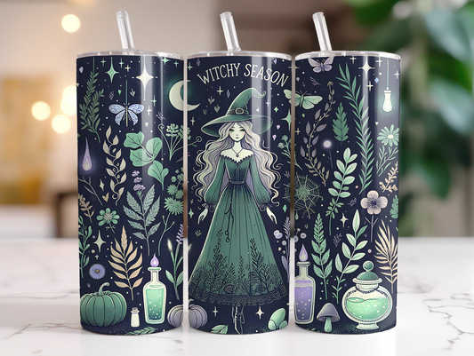 20oz Witchy Season Garden Witch Tumbler