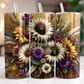 Wood Floral 20oz tumbler