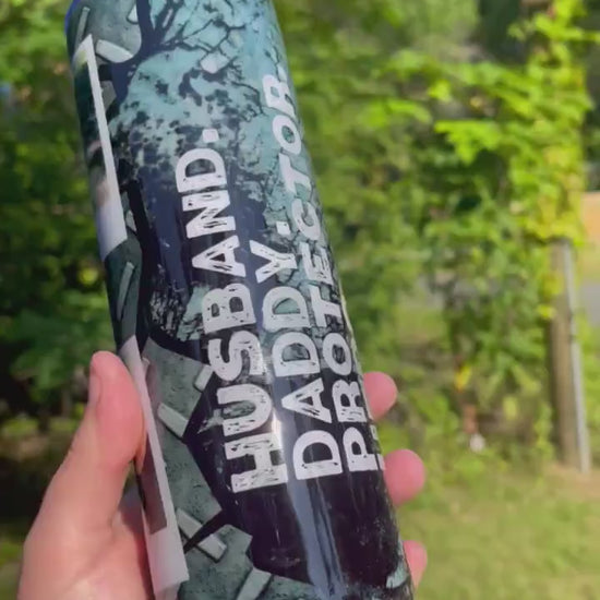 Father’s Day husband gift 20oz tumbler with your own pictures with lid and straw for hot and cold