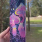 Purple and pink retro abstract mushroom 20oz skinny tumbler OR 12oz kids bottle
