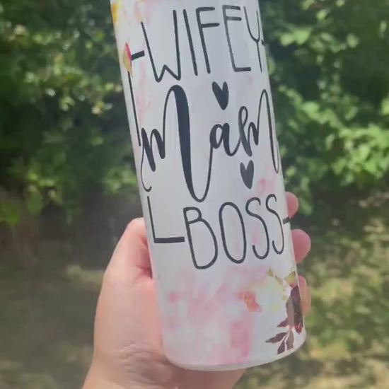 Wifey Mama boss 20 or 30oz  tumbler mom cup