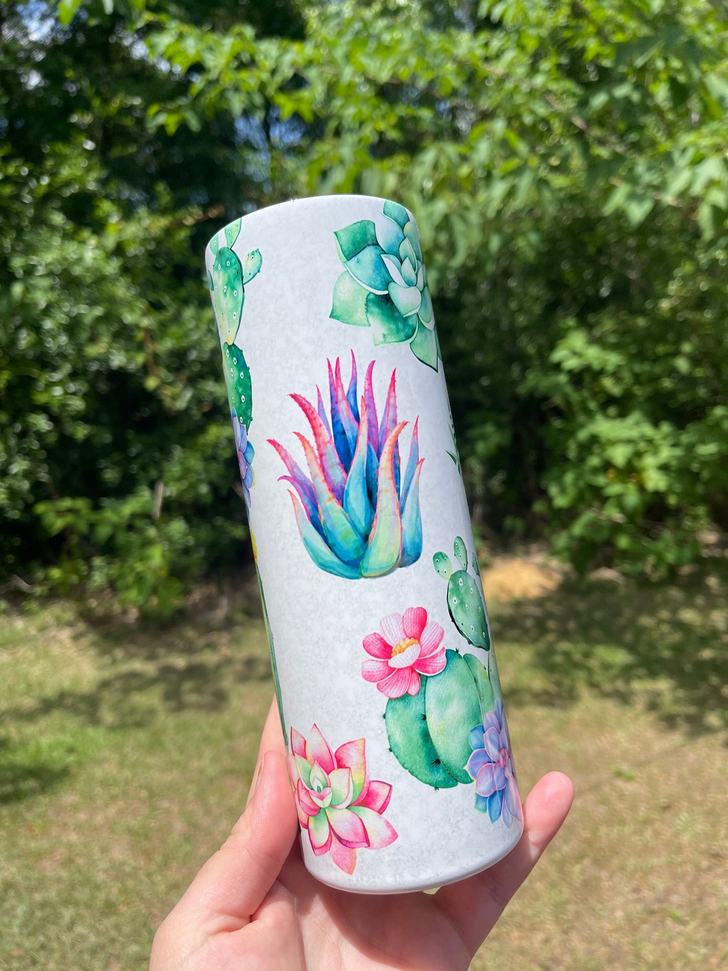 Succulent tumbler 20 oz garden plant life cup