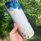 Blue and Gold MAMA 20 oz floral tumbler