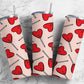 Candy red lollipops hearts 20oz pink and red skinny tumbler Valentine’s Day v day gift