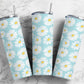 Cute blue daisy daises floral 20oz skinny tumbler