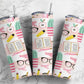 Teacher supplies school stationary 20oz cute tumbler skinny