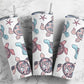 Pink blue purple sealife turtles starfish 20oz skinny tumbler OR 12oz Kids bottle