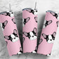 Cute Pink French bulldog, cute dog collage 12 oz kids bottle or 20oz tumbler skinny