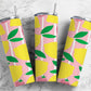 Cute pink lemonade lemons 20oz skinny tumbler