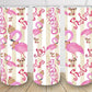 Christmas Flamingo Florida fa lala 20oz skinny tumbler pink