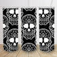 Black and white skulls halloween spooky tumbler 20oz skinny