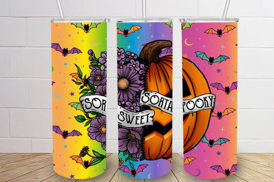 Halloween, sorta sweet sorta spooky 20oz skinny tumbler