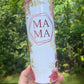 MAMA peony floral 20 or 30oz tumbler pink and gold flowers