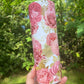 MAMA peony floral 20 or 30oz tumbler pink and gold flowers